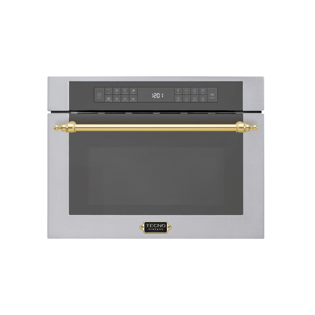 Forno Micro-Ondas Combinado Tecno Vintage 38 Litros Inox 60cm